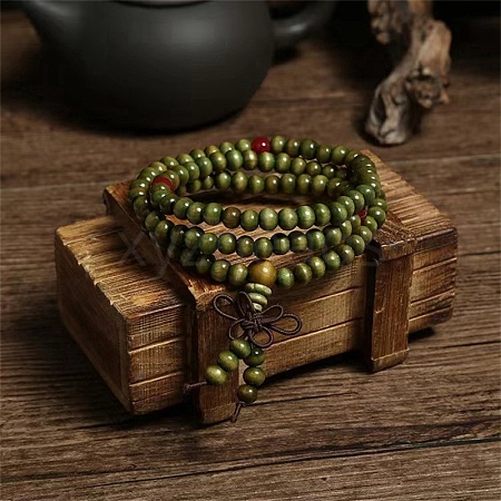 108 Beads Prayer Mala Bracelet PW-WG98399-05-1