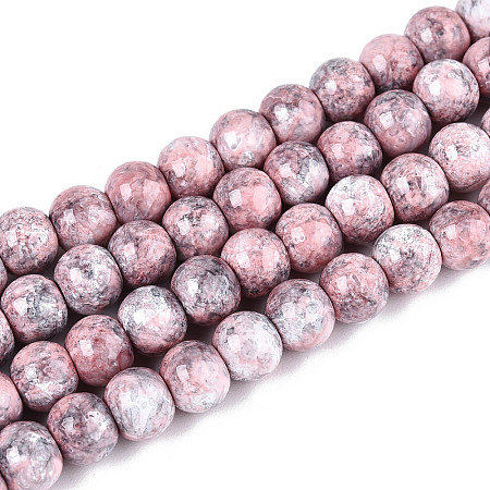 Baking Paint Glass Beads Strands DGLA-N016-6mm-03-1