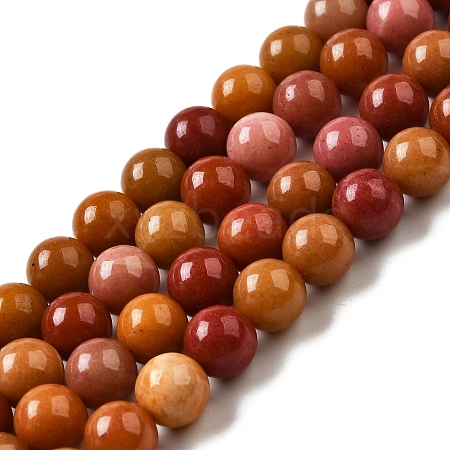 Dyed Natural Malaysia Jade Beads Strands G-G021-02B-23-1