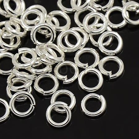 Silver Color Plated Brass Jump Rings X-JRC10MM-S-1