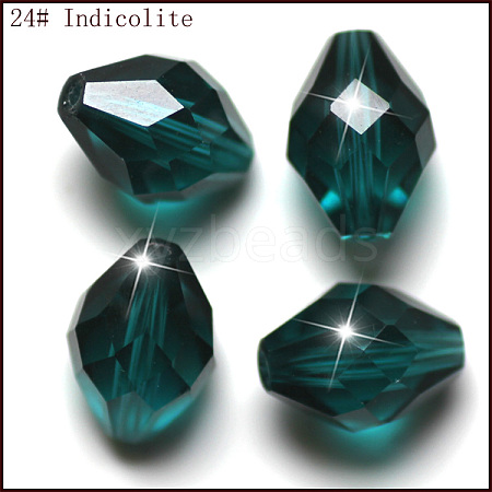 Imitation Austrian Crystal Beads SWAR-F054-13x10mm-24-1