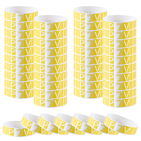 200Pcs VIP PP Plastic Waterproof Bracelets BJEW-SP0001-33B-1