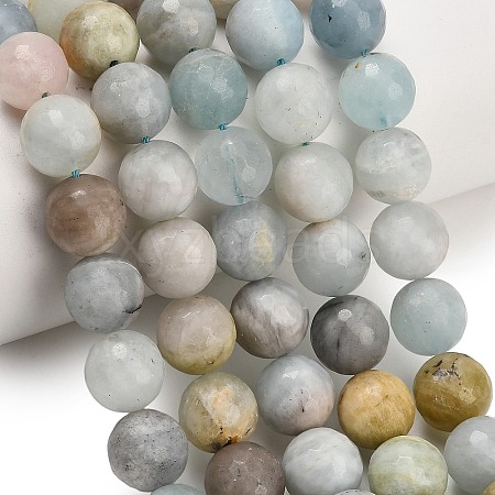 Natural Aquamarine Beads Strands GG-CBA7BB7-A01-12mm-1
