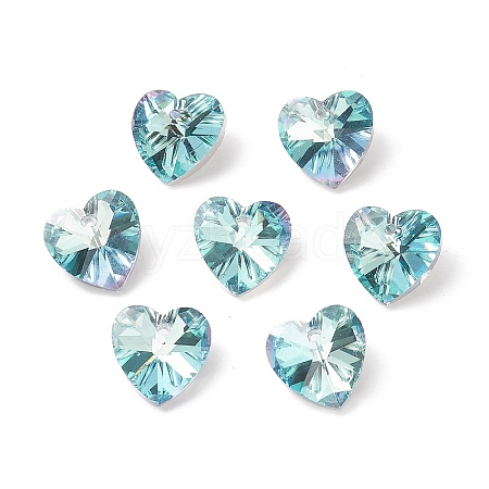 Faceted Glass Charms RGLA-L026-B10-1