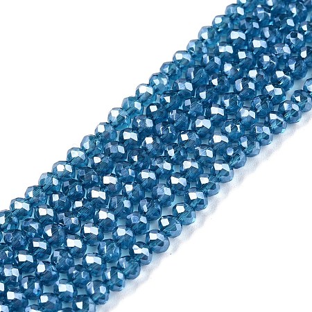 Electroplate Glass Beads Strands EGLA-A044-T2mm-A27-1