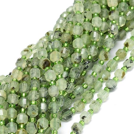 Natural Prehnite Beads Strands G-O201B-19-1