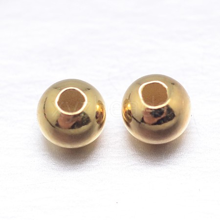 Round 925 Sterling Silver Spacer Beads STER-M103-04-3mm-G-1