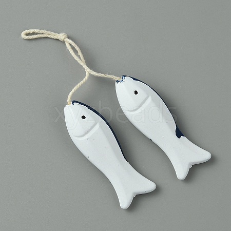 Mediterranean Style Resin Pendant Decorations HJEW-WH0042-63-1