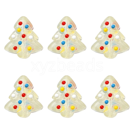 6Pcs Handmade Bumpy Glass Beads Strands LAMP-FS0001-16D-1