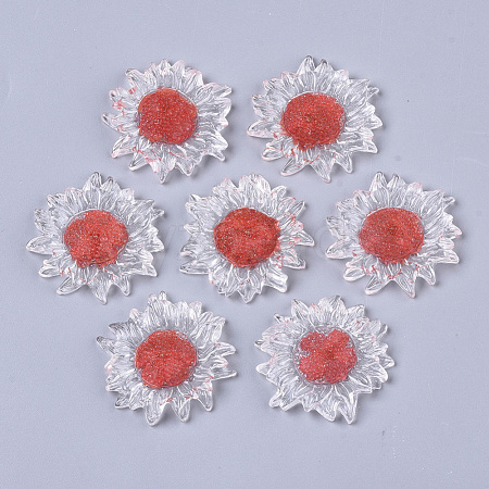 Transparent Clear Epoxy Resin Cabochons CRES-N025-02F-1