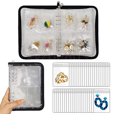 Transparent PVC Jewelry Organizer Storage Zipper Bag PW-WG2C04D-01-1