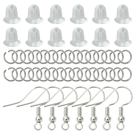 60Pcs Brass Earring Hooks DIY-FS0007-60P-1