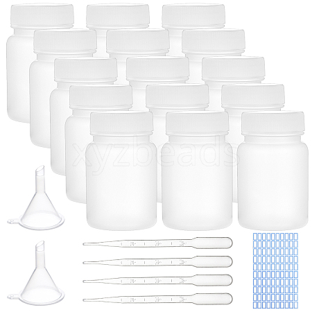 Olycraft 27Pcs Column Plastic Bottle CON-OC0001-33A-1