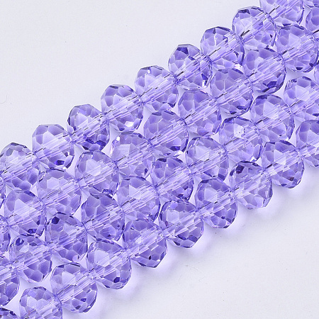 Baking Paint Glass Beads Strands X-EGLA-Q120-B-B01-1