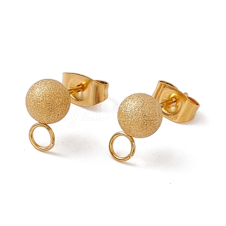 304 Stainless Steel Stud Earring Findings STAS-E179-05D-G-1