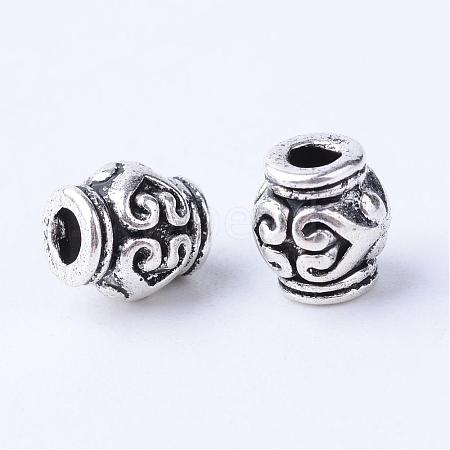 Tibetan Style Alloy Beads TIBE-Q063-116AS-RS-1