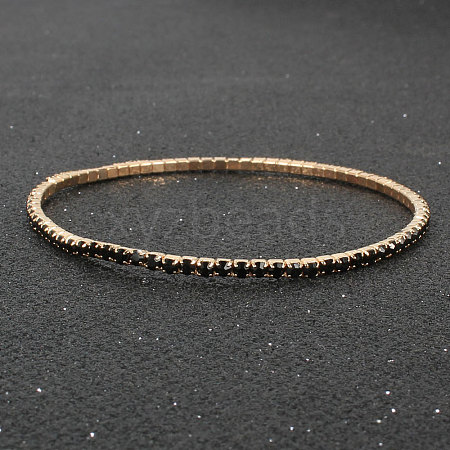 Alloy Rhinestone Cup Chain Bracelets for Women WG1E62A-05-1