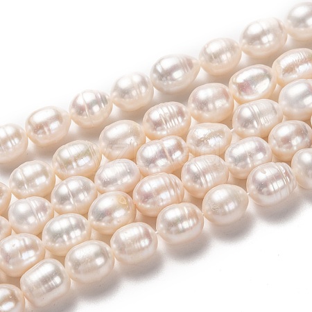 Natural Cultured Freshwater Pearl Beads Strands PEAR-L033-86-01-1