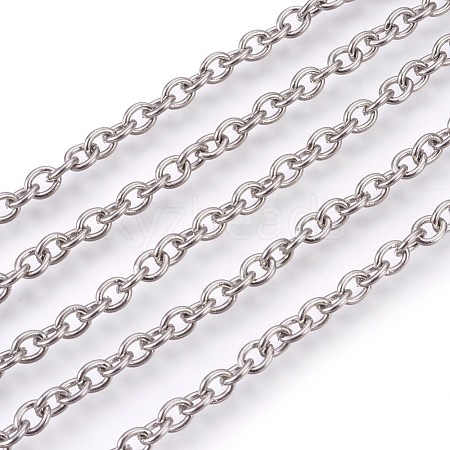 Tarnish Resistant 304 Stainless Steel Cable Chains CHS-L017-09A-1