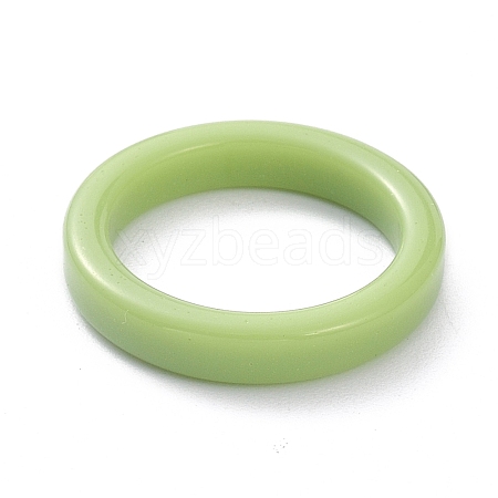 Acrylic Finger Ring RJEW-Z008-14-1