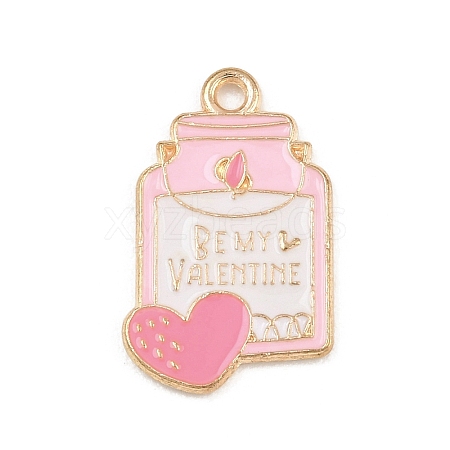 Valentine's Day Alloy Enamel Pendants ENAM-I084-01KCG-29-1