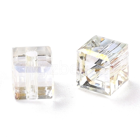 Electroplate Transparent Glass Beads EGLA-B003-01A-05-1