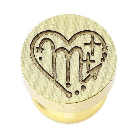 Constellation Golden Tone Wax Seal Brass Stamp Heads LS-STAM-P002-02G-12-1