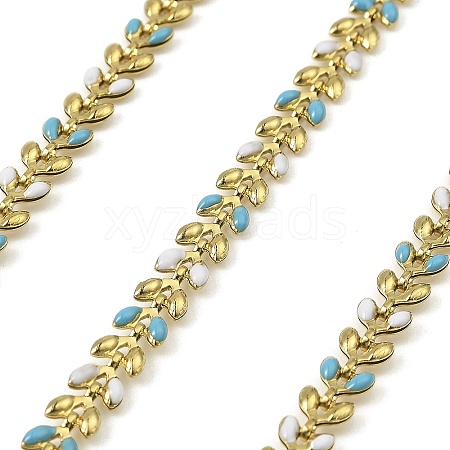 304 Stainless Steel Leaf Link Chains CHS-C014-01G-04-1