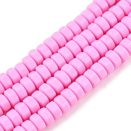 Handmade Polymer Clay Beads Strand CLAY-T021-01G-1