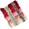 17 Skeins 17 Colors 6-Ply Cotton Embroidery Floss PW-WG22229-07-1