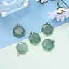 Natural Green Aventurine Pendants G-E487-95E-4