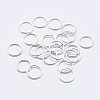 925 Sterling Silver Soldered Closed Jump Rings STER-F036-03S-0.7x6-1