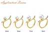Brass Cup Peg Open Cuff Ring Settings KK-G518-10G-02-4