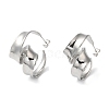 304 Stainless Steel Twist Stud Earrings for Women EJEW-K244-28P-1