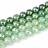 Anti-Tarnish Electroplate Glass Beads Strands GLAA-N064-10mm-05-1