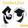 4Pcs Doctoral Hat Shaped Velvet Jewelry Ring Storage Boxes CON-SC0001-18A-2