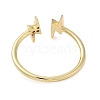 Rack Plating Brass Pave Cubic Zirconia Open Cuff Ring RJEW-Q773-21G-2