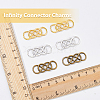 DICOSMETIC 72Pcs 3 Colors Zinc Alloy Connector Charms FIND-DC0003-69-3