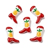 Boot Baking Paint Glass Enamel  Beads LAMP-C020-02Q-1