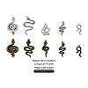 Beadthoven 40 Pcs 10 Styles Alloy Pendants FIND-BT0001-01-21