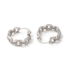 Hollow Rectangle Rack Plating Brass Micro Pave Cubic Zirconia Hoop Earrings EJEW-A027-10P-2