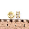 Brass Micro Pave Cubic Zirconia Spacer Beads KK-Z084-08G-3