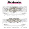 Flower Pattern Polyester Lace Elastic Bridal Garters AJEW-WH0470-67-2