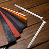 2Pcs 2 Styles DIY Alloy Steel Leathercraft Stamps TOOL-GF0003-53A-7