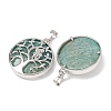 Natural Amazonite Pendants GG-CBA0251-10C-P-2