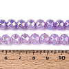 Anti-Tarnish Electroplate Glass Beads Strands X-GLAA-N064-8mm-08-2