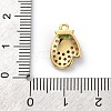 Christmas Series Brass Micro Pave Cubic Zirconia Pendants KK-Q010-01G-03B-3