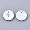 Natural Freshwater Shell Pendants SHEL-Q018-01A-T-P-2