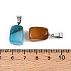 Dyed Natural Agate Pendants G-N344-11P-3