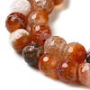 Dyed & Heated Natural Fire Crackle Agate Beads Strands G-P539-B01-19-4